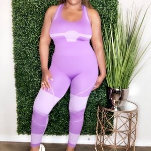 Lavender Mosaic Jogger Pants Set